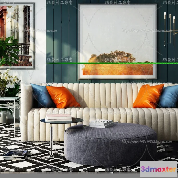 1126428 - Modern Sofa - 3D Models - 0349