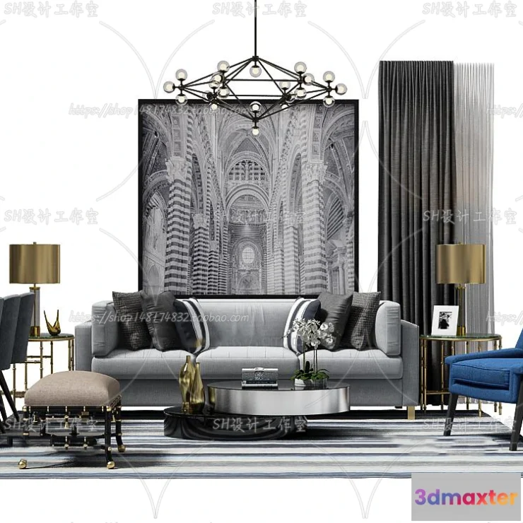 1126458 - Modern Sofa - 3D Models - 0364