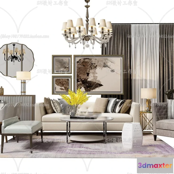 1126460 - Modern Sofa - 3D Models - 0365