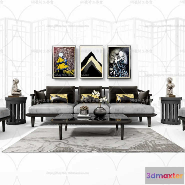 1126470 - Modern Sofa - 3D Models - 0370