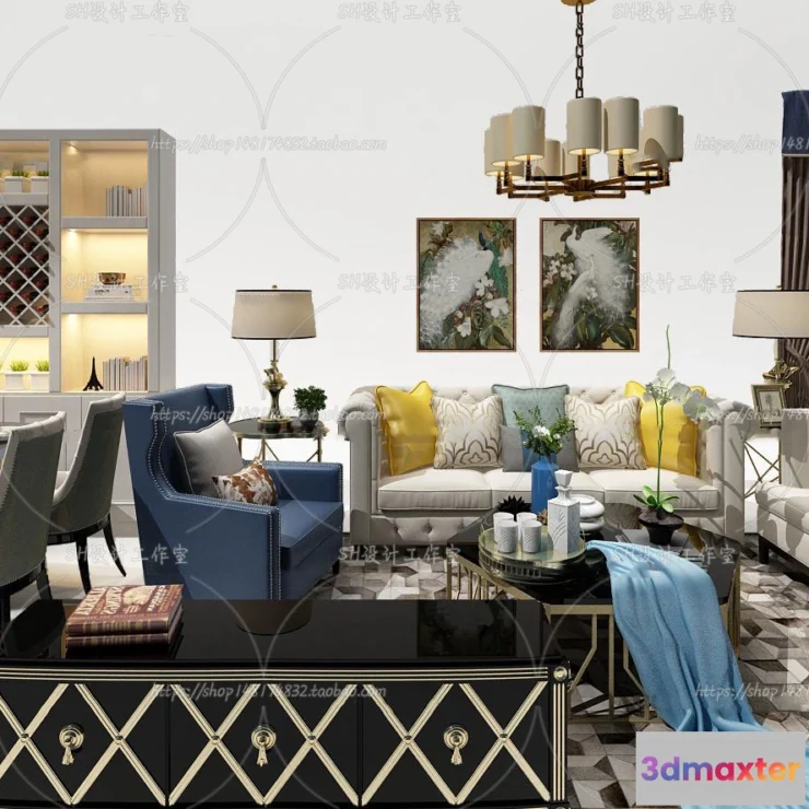 1126486 - Modern Sofa - 3D Models - 0378