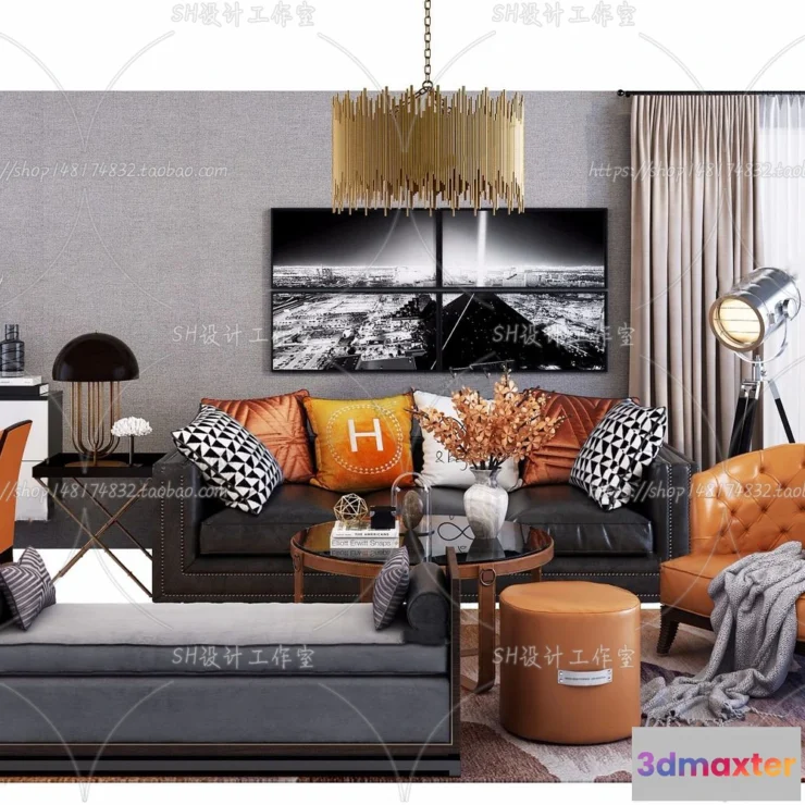 1126488 - Modern Sofa - 3D Models - 0379