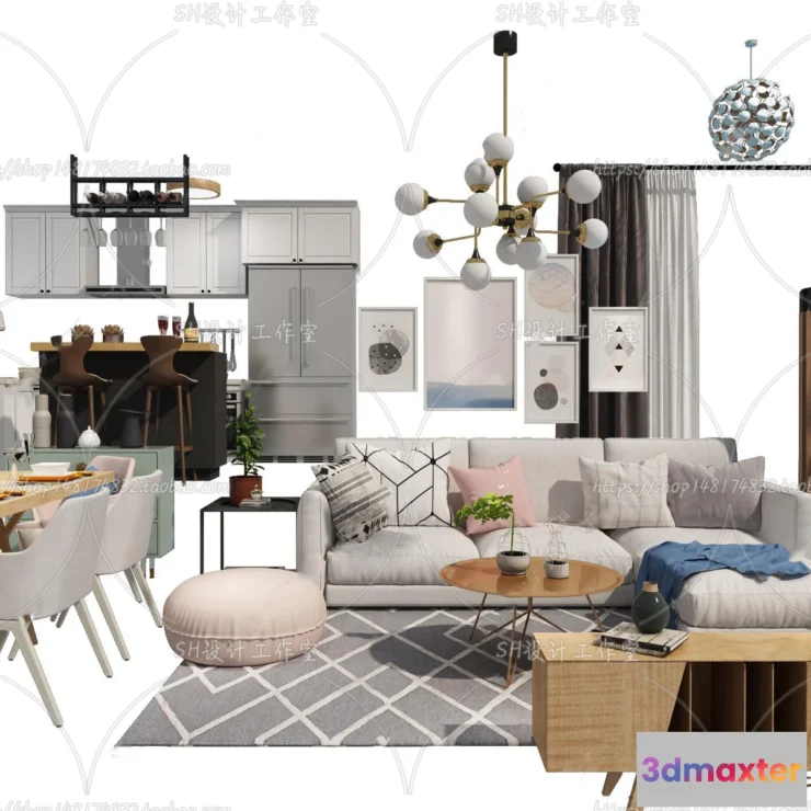 1126510 - Modern Sofa - 3D Models - 0390