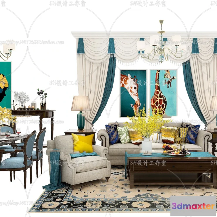 1126530 - Modern Sofa - 3D Models - 0400