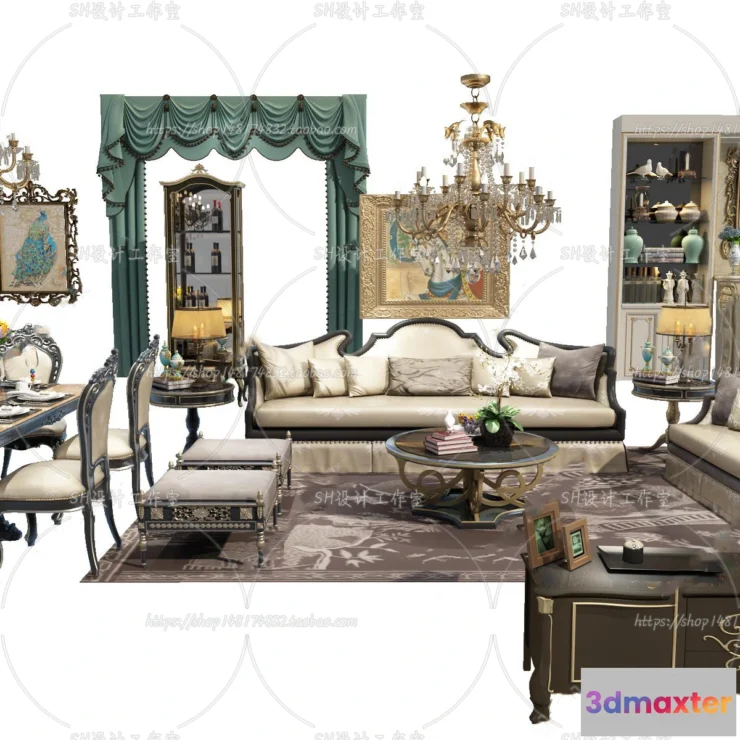 1126534 - Modern Sofa - 3D Models - 0402