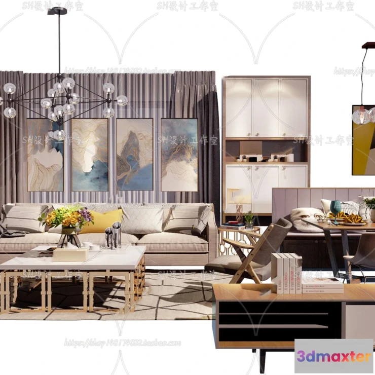 1126556 - Modern Sofa - 3D Models - 0413