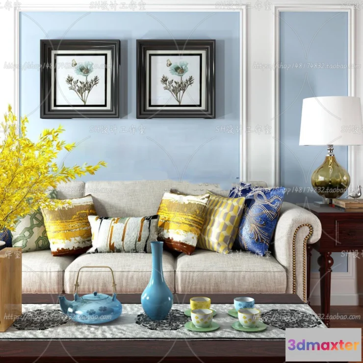 1126572 - Modern Sofa - 3D Models - 0421