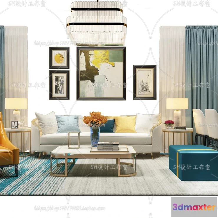 1126576 - Modern Sofa - 3D Models - 0423