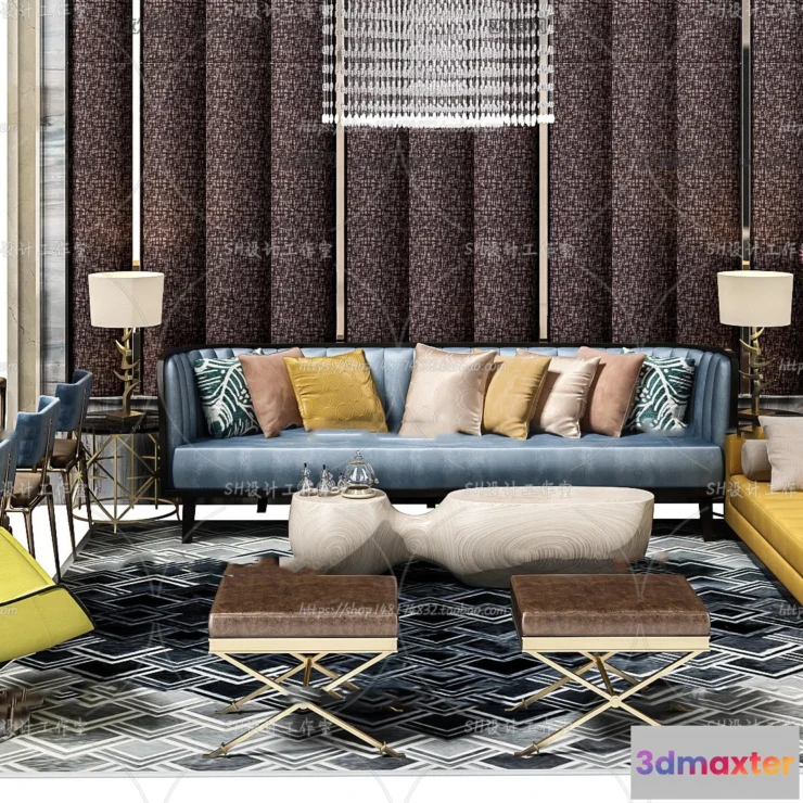 1126578 - Modern Sofa - 3D Models - 0424