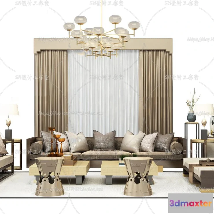 1126586 - Modern Sofa - 3D Models - 0428