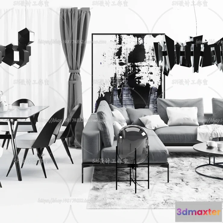 1126628 - Modern Sofa - 3D Models - 0449