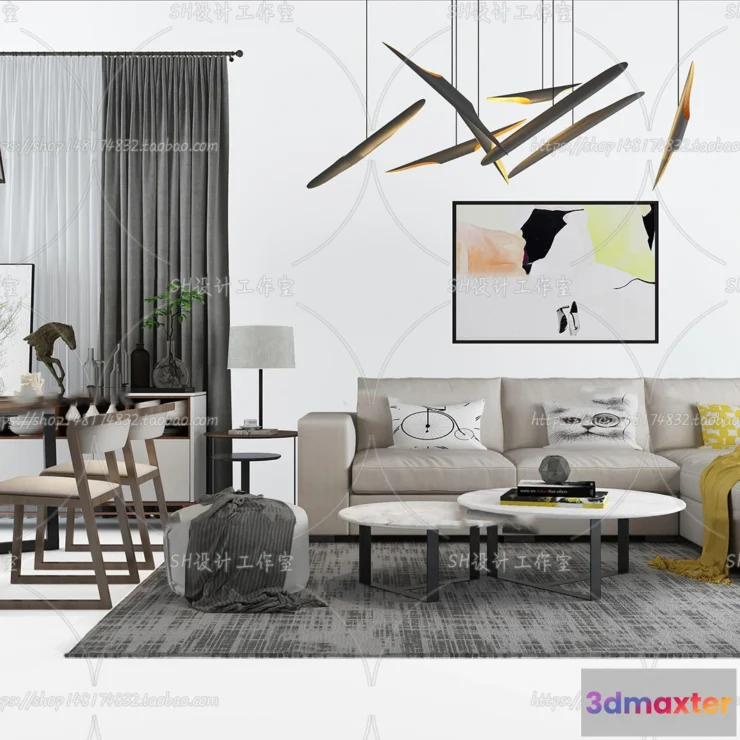 1126632 - Modern Sofa - 3D Models - 0451