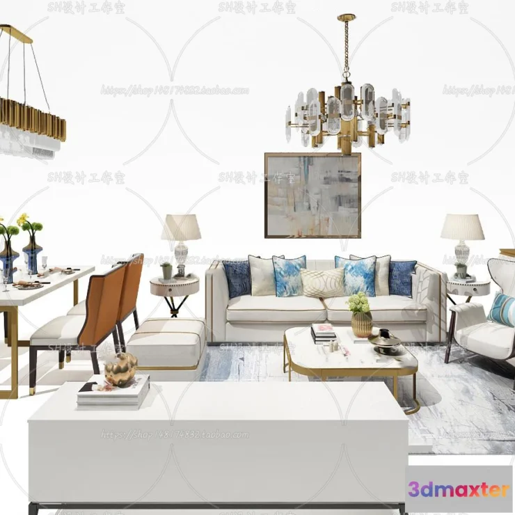 1126640 - Modern Sofa - 3D Models - 0455