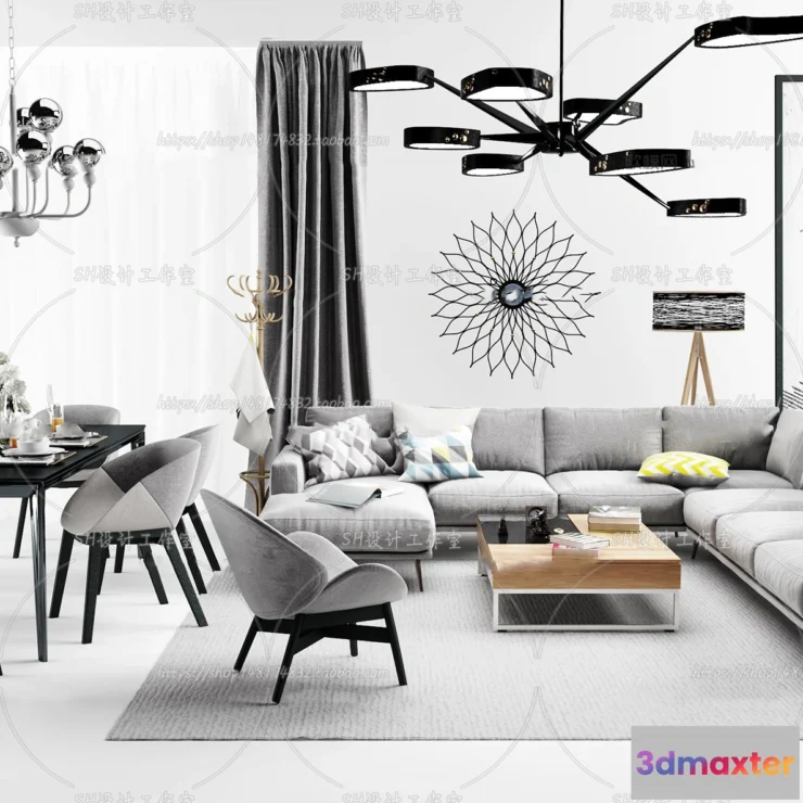 1126646 - Modern Sofa - 3D Models - 0458