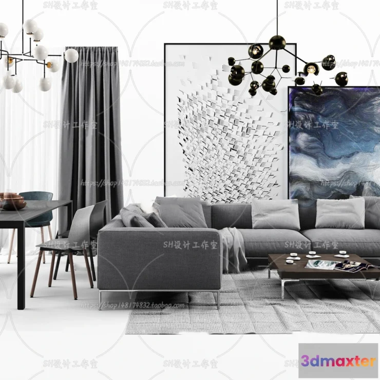 1126648 - Modern Sofa - 3D Models - 0459