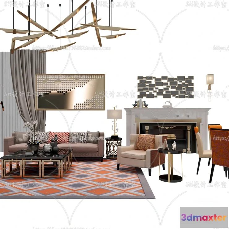 1126692 - Modern Sofa - 3D Models - 0481