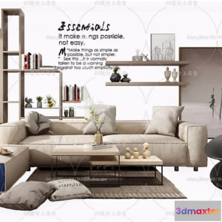 1126704 - Modern Sofa - 3D Models - 0487