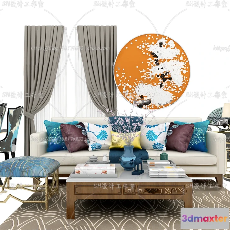 1126718 - Modern Sofa - 3D Models - 0494