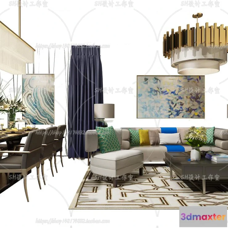 1126722 - Modern Sofa - 3D Models - 0496