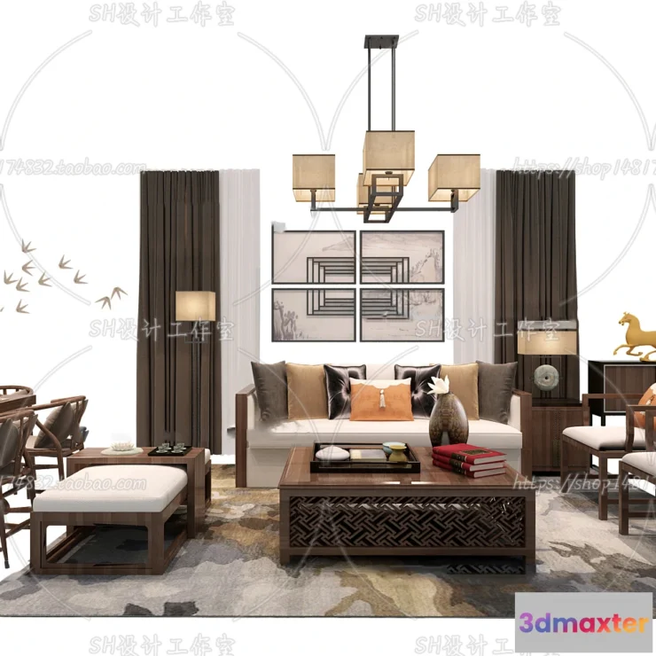 1126724 - Modern Sofa - 3D Models - 0497