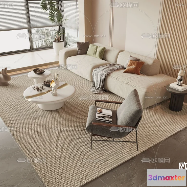 1162854 - WABI SABI STYLE 3D MODELS - SOFA - 0004