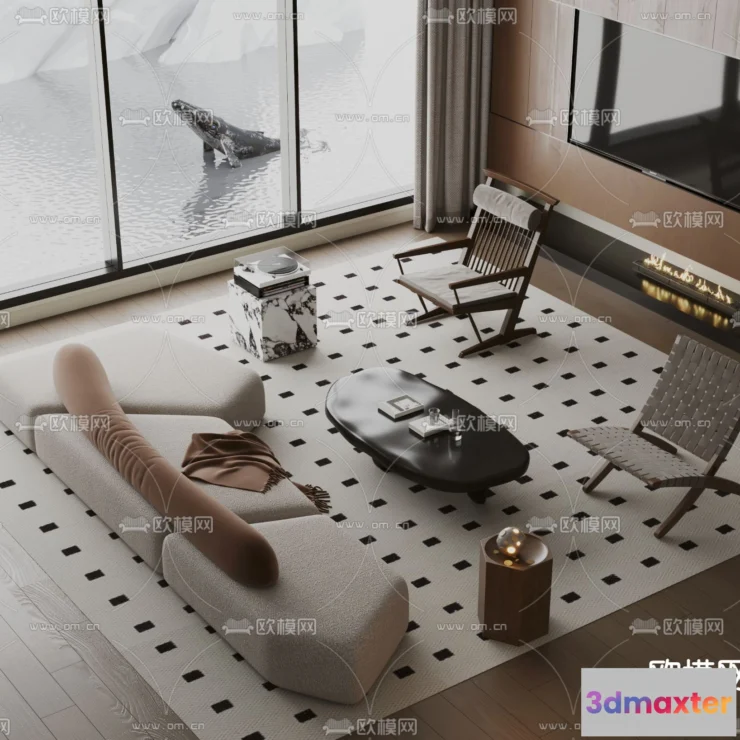 1162856 - WABI SABI STYLE 3D MODELS - SOFA - 0005