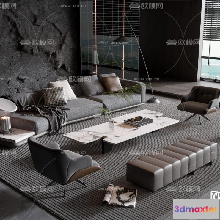 1162866 - WABI SABI STYLE 3D MODELS - SOFA - 0010