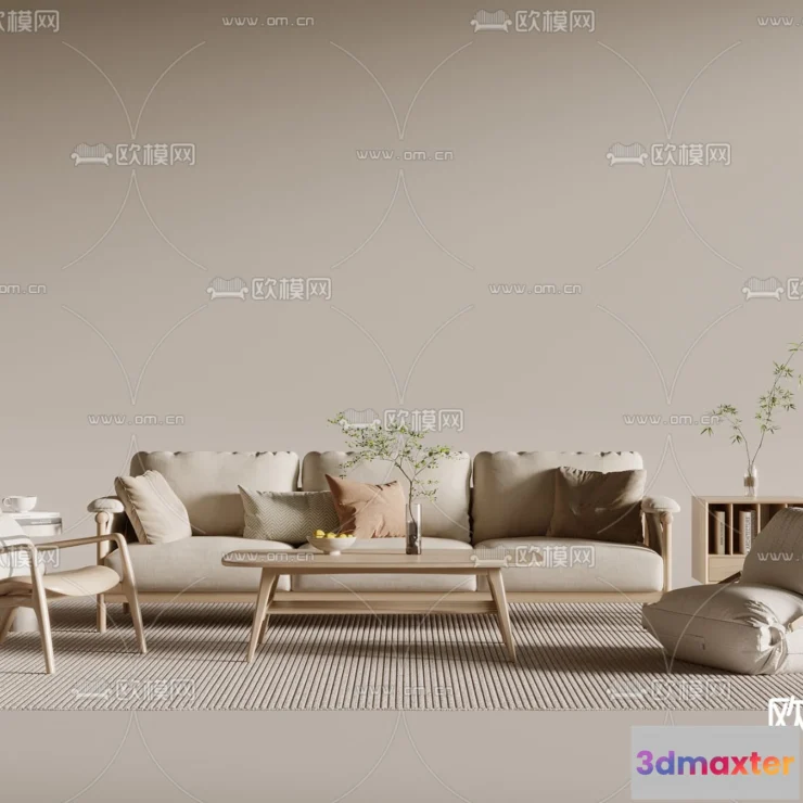 1162870 - WABI SABI STYLE 3D MODELS - SOFA - 0012