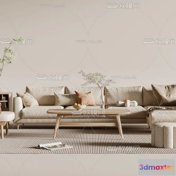 1162872 - WABI SABI STYLE 3D MODELS - SOFA - 0013