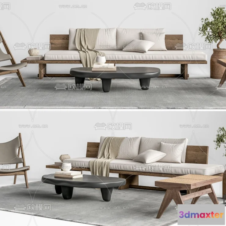 1162908 - WABI SABI STYLE 3D MODELS - SOFA - 0031