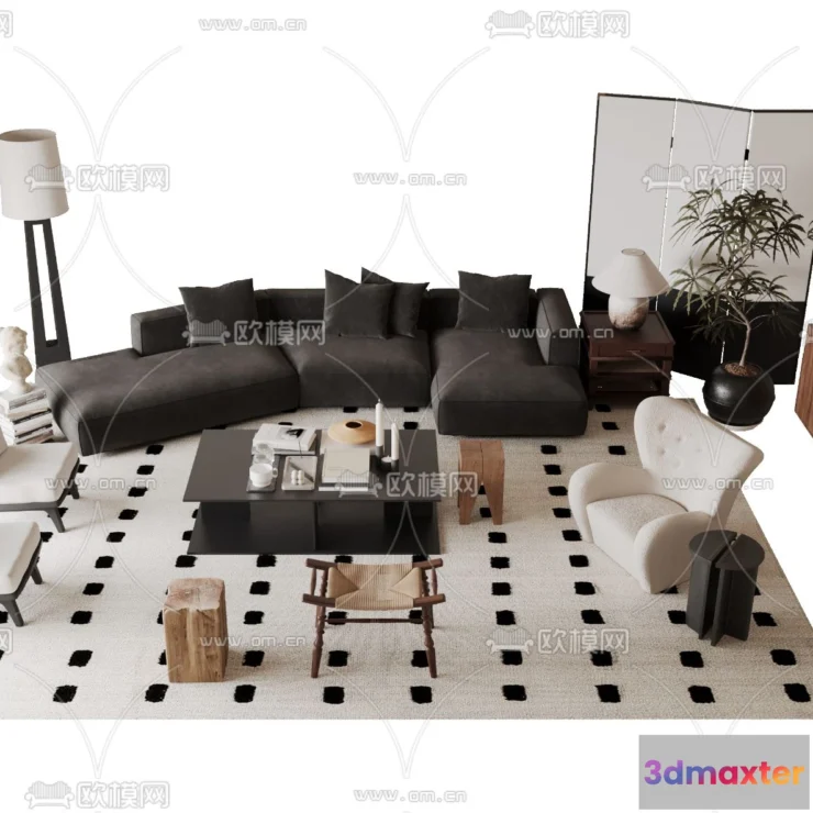 1162940 - WABI SABI STYLE 3D MODELS - SOFA - 0047