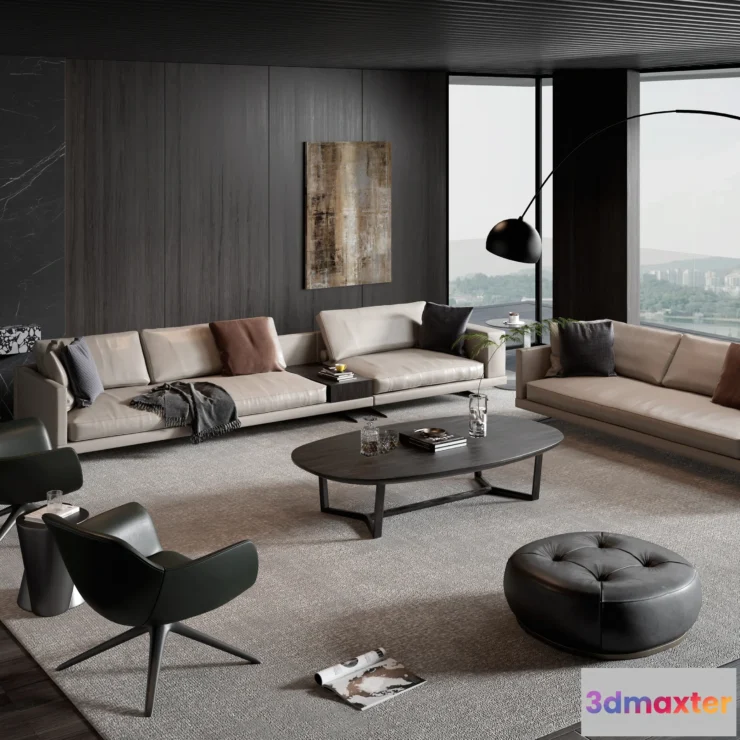 1165098 - LIVINGROOM - SOFA - LONG - 462