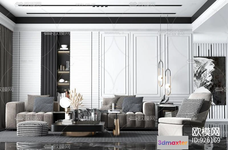 1191770 - SOFA - 3D MODELS - 3DMAX - DOWNLOAD - 098