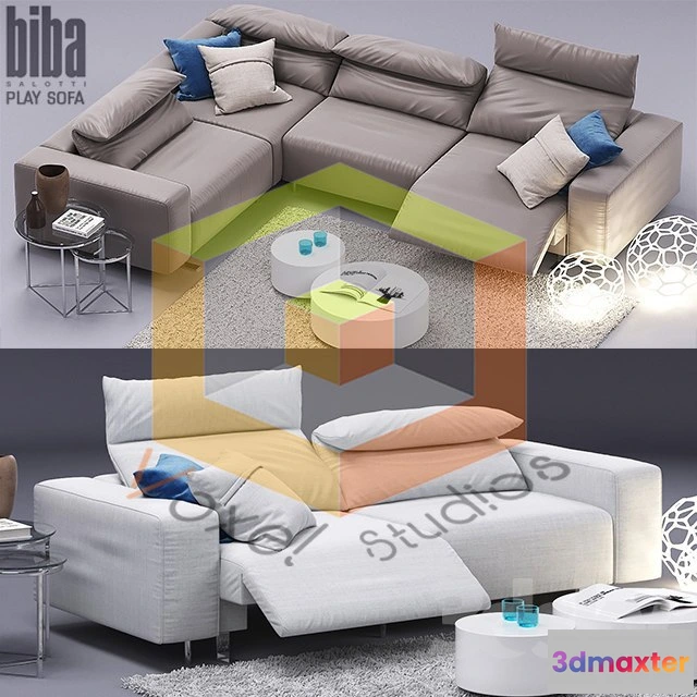 1191958 - SOFA - 3D MODELS - 3DMAX - DOWNLOAD - 192