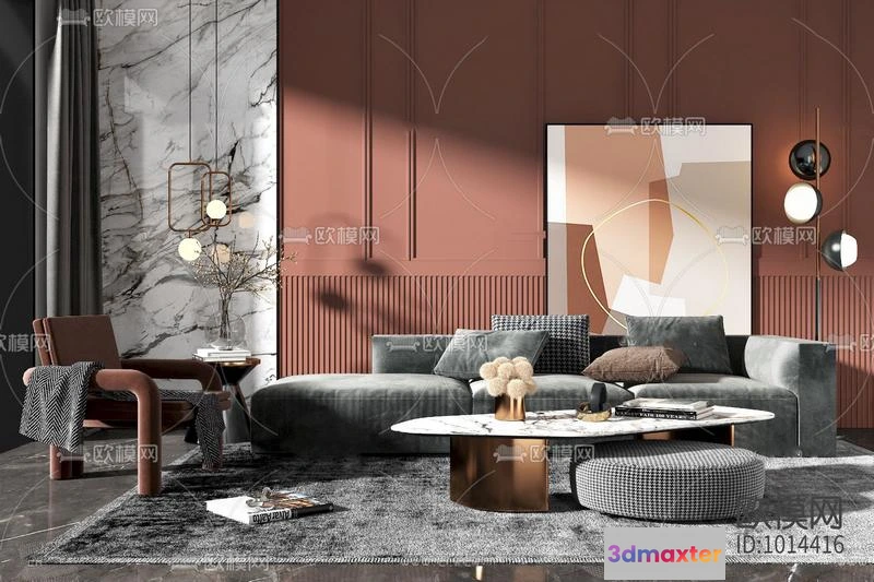 1191970 - SOFA - 3D MODELS - 3DMAX - DOWNLOAD - 198