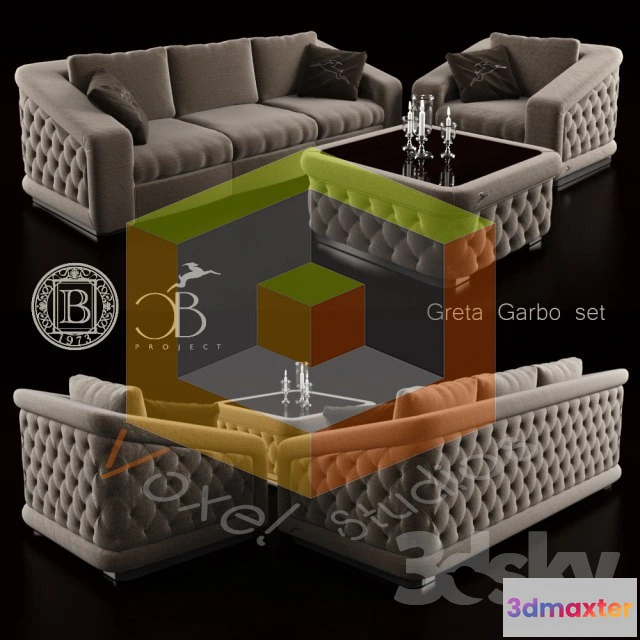 1192080 - SOFA - 3D MODELS - 3DMAX - DOWNLOAD - 253