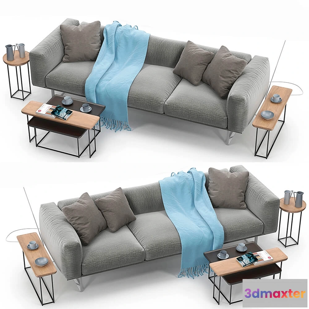 1192214 - SOFA - Cassina 206 cube sofa set