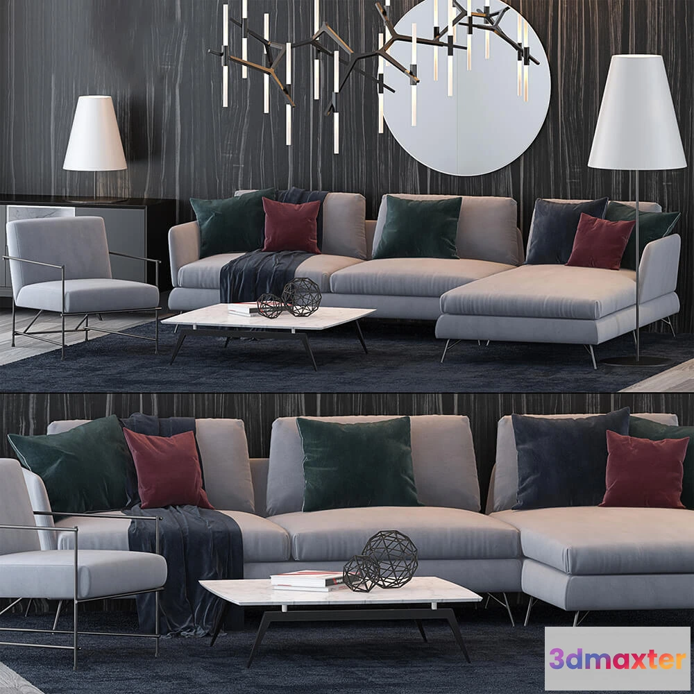 1192576 - SOFA - Ditre Italia sofa set 2