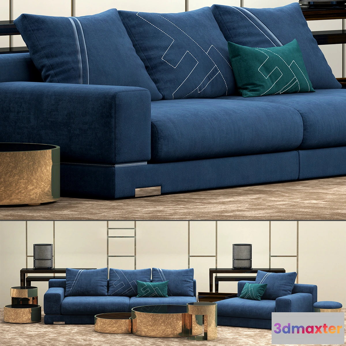 1192616 - SOFA - Fendi Casa Madison sofa set