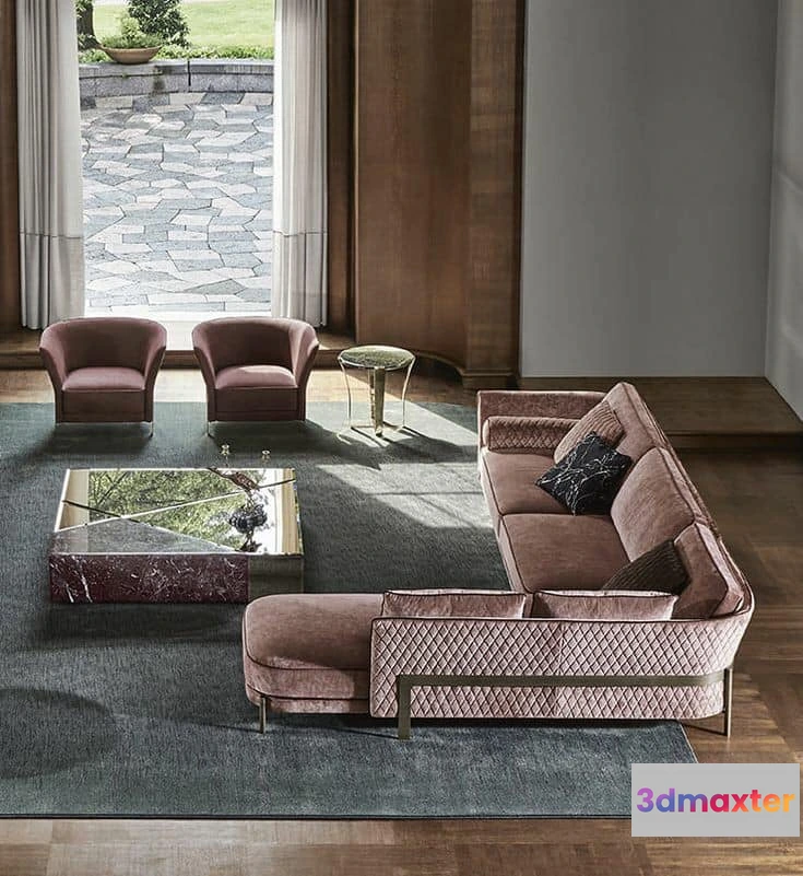 1192700 - SOFA - Opera Contemporary Cosmo sofa and armchair