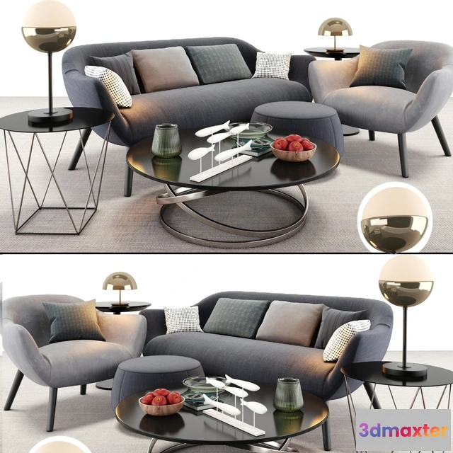 1192706 - SOFA - Poliform Mad sofa and armchair set