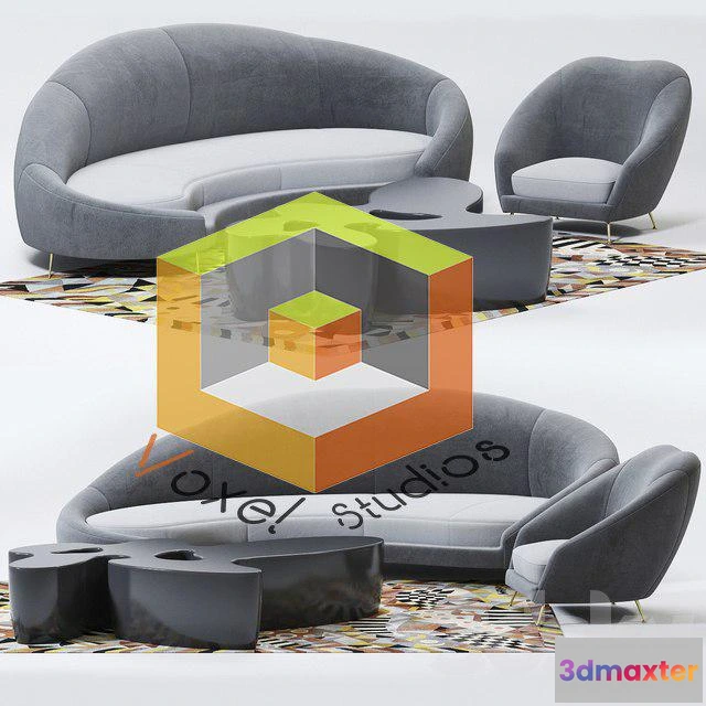 1192710 - SOFA - Pro 3DMAX - Nilufar Furniture Set