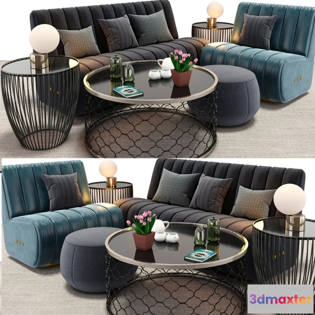 1192848 - SOFA - Sophia sofa and armchair set