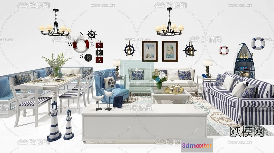 1220244 - Sofa 3D Models - Modern Style - 015