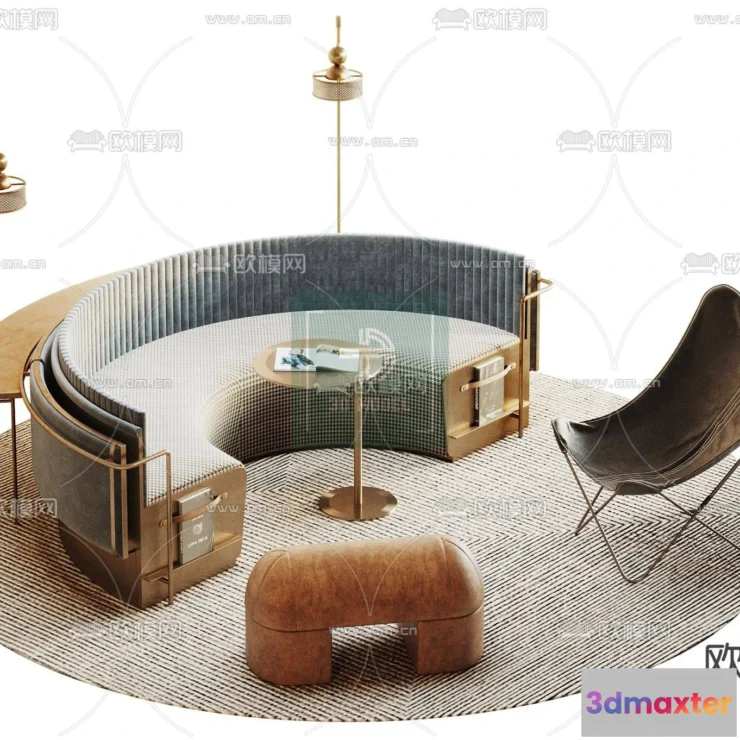 1220342 - Sofa 3D Models - Modern Style - 064