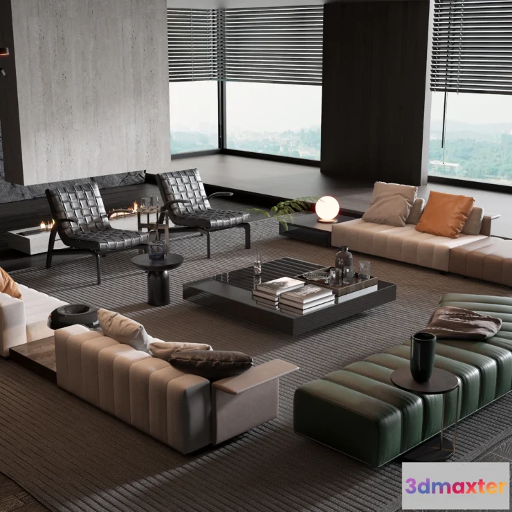 1224430 - LIVINGROOM - SOFA - LONG - 468