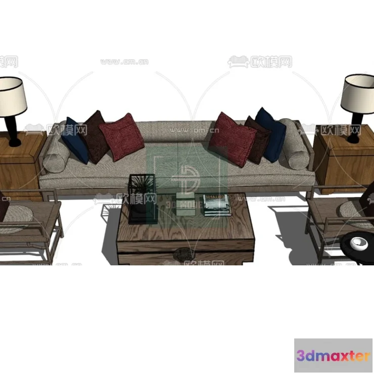 1262062 - Sofa 3D Models - Modern Style - 014