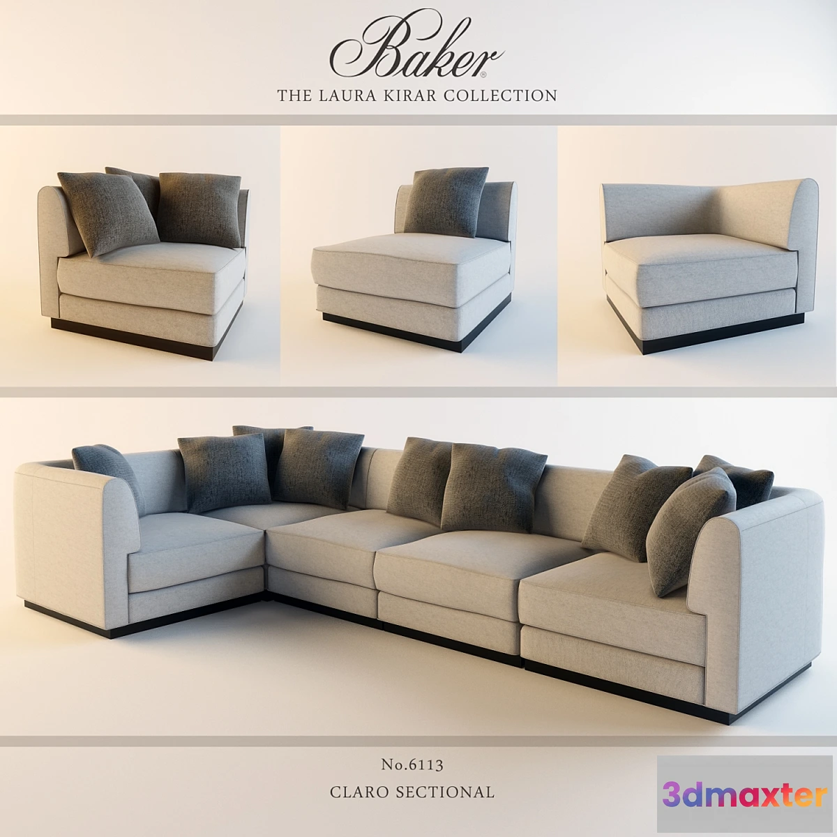 1269513 - BAKER CLARO SECTIONAL 3D Max