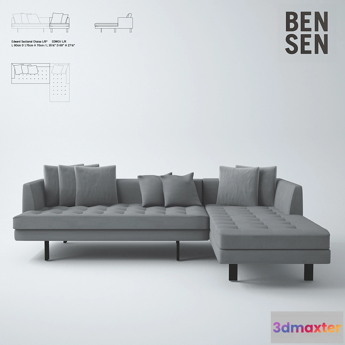 1270863 - Edward Sectional _ Bensen - No.2 3D Max