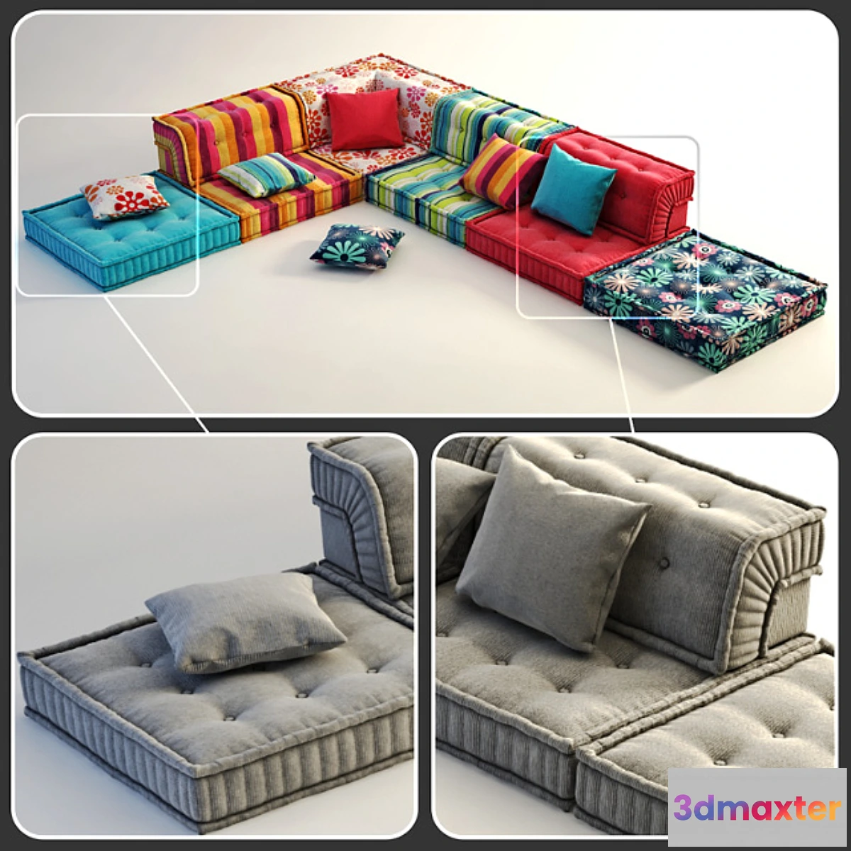 1271727 - ROCHE BOBOIS _ Mah Jong 3D Max